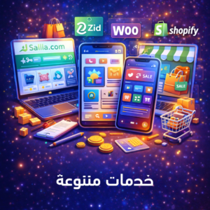 تصميم مواقع عبر زد - سلة - شوبفاي - وكومرس